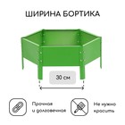 Клумба оцинкованная, d=60 см, высота бортика 15 см, ярко-зелёная, Greengo - Фото 2