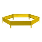 Клумба оцинкованная, d=140 см, высота бортика 15 см, жёлтая, Greengo - Фото 9