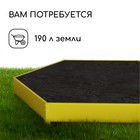 Клумба оцинкованная, d=140 см, высота бортика 15 см, жёлтая, Greengo - Фото 5
