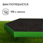 Клумба оцинкованная, d = 140 см, h = 15 см, ярко-зелёная, Greengo - Фото 5