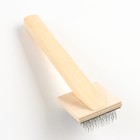 Щётка - пуходёрка деревянная "Зооник" малая - Фото 2