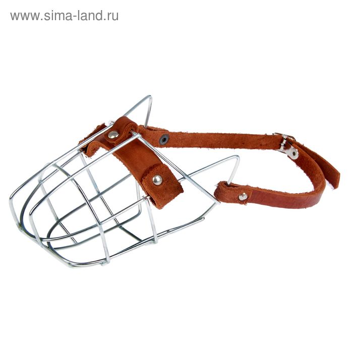 Намордник металлический Зооник №1 (спаниель, сеттер), ДС 10 см, ОМ 30 см, микс - Фото 1