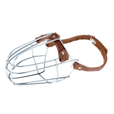 Намордник металлический Зооник №Д (доберман), ДС 13 см, ОГ 36 см, микс