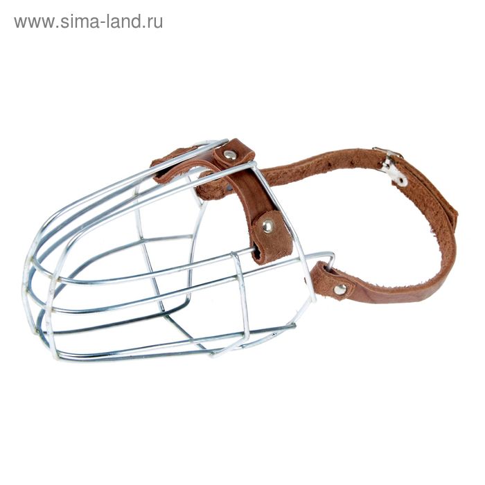 Намордник металлический Зооник №Д (доберман), ДС 13 см, ОГ 36 см, микс - Фото 1