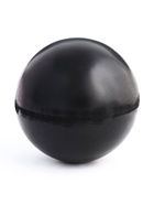 Игрушка «Цельнорезиновый мяч», 8 см, чёрный - Фото 2