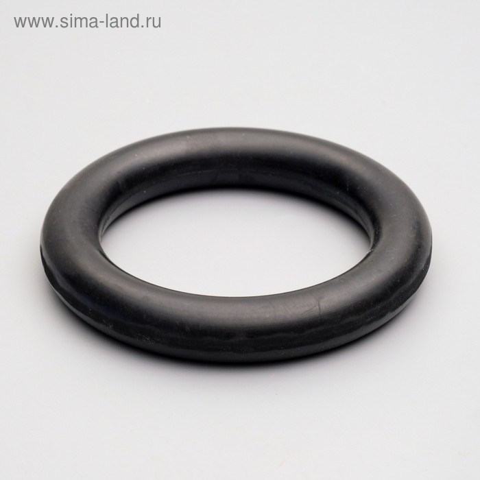 Игрушка "Цельнорезиновое кольцо", большое, чёрное, 16 см - Фото 1