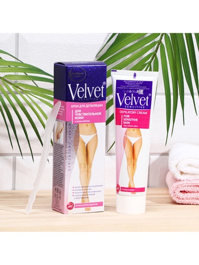 Депилятор Velvet, для чувствительной кожи и зоны бикини, 100 мл