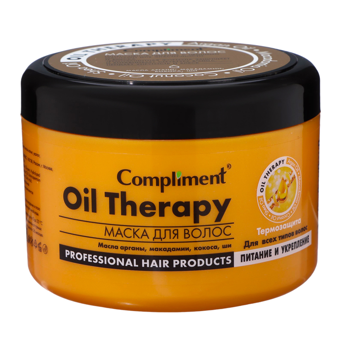 Маска для волос Compliment Oil Therapy «Питание и укрепление» для всех типов волос, 500 мл