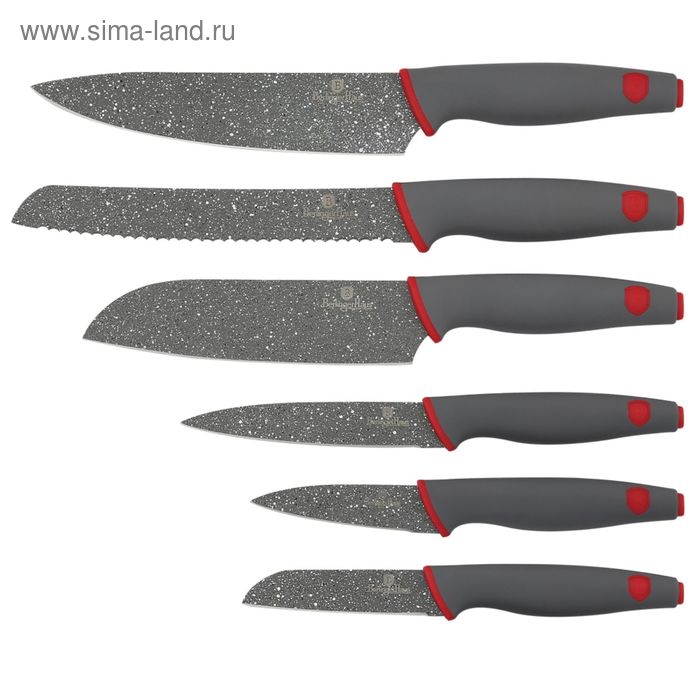 Набор ножей Grey Stone Touch Line, 6 предметов - Фото 1