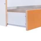 Детская кровать-трансформер Infanzia с поперечным маятником, цвет белый/оранжевый, дизайн боковых стенок МИКС - Фото 7