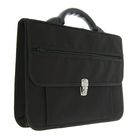 Портфель деловой 380×270×150 мм, текстильный, 3 отделения, К 1С14 «Павловск», чёрный - Фото 2