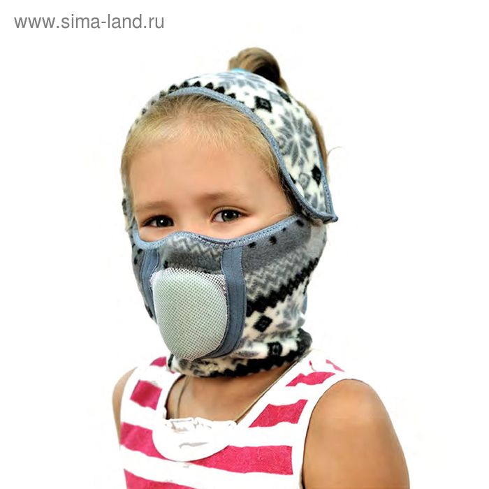 Тепловая маска САЙВЕР Шарф детский, безразмерная для детей от 2х до 8 лет (микс цветов) - Фото 1