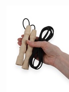 Скакалка детская, 1.8 м, регулируемая, резиновый трос, чёрная - Фото 7