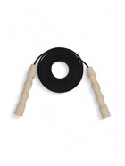 Скакалка спортивная, 2.8 м, регулируемая, резиновая, чёрная - Фото 2