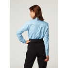 Рубашка женская полуприлегающая, размер 44-46, голубой, хлопок 100% - Фото 9