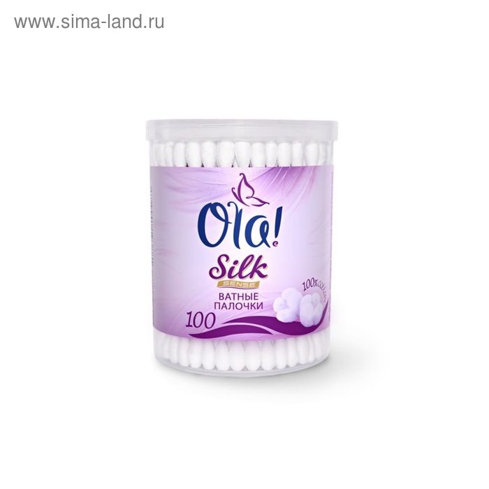 Ola! Silk Sense Ватные палочки в круглой банке100 шт - Фото 1