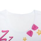 Пижама для девочки, рост 140 см, цвет розовый/белый К301 - Фото 2