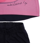 Комплект (туника, брюки) для девочки, рост 116 см, цвет тёмно-синий/розовый Л534 - Фото 7