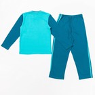 Пижама для мальчика, рост 122 см, цвет бирюзовый М303 - Фото 2