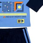 Пижама для мальчика, рост 128 см, цвет тёмно-синий/голубой М303 - Фото 6