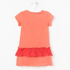 Платье для девочки, рост 98 см, цвет персиковый/красный Л606 - Фото 3