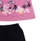 Комплект (блузка, бриджи) для девочки, рост 98 см, цвет тёмно-синий/розовый Л613 - Фото 5