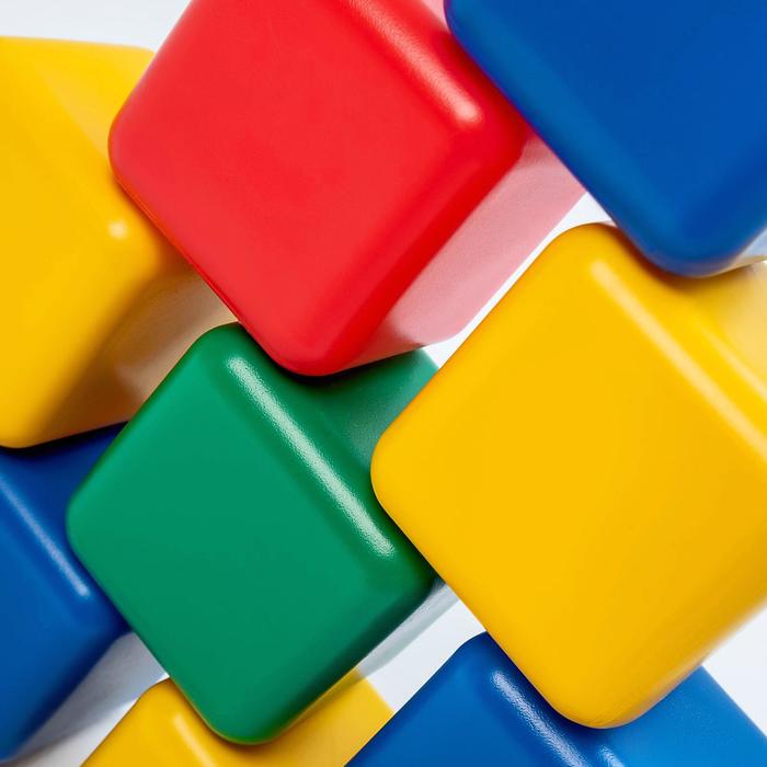 Набор цветных кубиков, 8 штук, 12 х 12 см - фото 1898039554