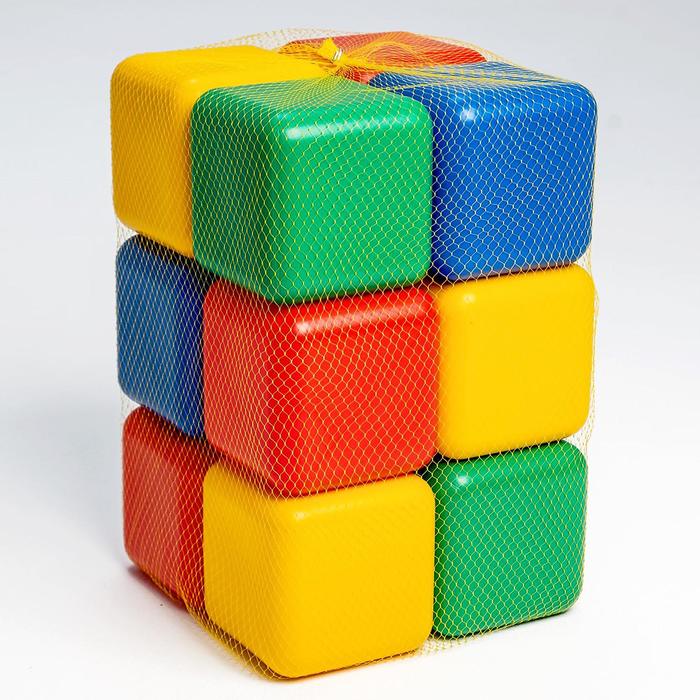 Набор цветных кубиков, 12 штук, 12 х 12 см - фото 1899514982