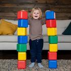 Кубики детские, пластиковые, цветные, 16 штук, 12×12 см - Фото 16