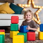 Кубики для малышей, пластиковые, цветные, 21 штука, 12 х 12 см - Фото 14