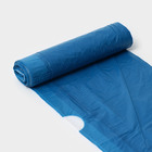 Мешки для мусора с завязками Доляна «Люкс», 50 л, 25 мкм, 50×70 см, ПВД, 10 шт, цвет синий, микс - Фото 3