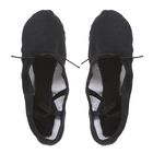 Балетки тиковые, длина по стельке 24,5 см, цвет чёрный - фото 24658651