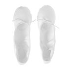 Балетки тиковые, длина по стельке 26 см, цвет белый - фото 20690944