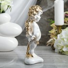 Статуэтка "Амур", белая, с золотом, 27 см - Фото 2