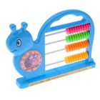 Игрушка обучающая счеты и часы "Улитка" цвета:МИКС - Фото 1