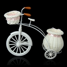 Корзина декоративная "Велосипед с кашпо" МИКС 22х27х12,5 см - Фото 3