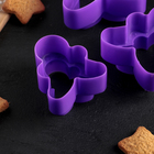 Набор форм для вырезания печенья 8,5х7,7х4,5 см "Человечек", 3 шт, цвета МИКС - Фото 3