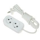 Удлинитель T.plast, 2 розетки, 3 м, 10 А, без з/к, 32.75.220.0403, - Фото 1