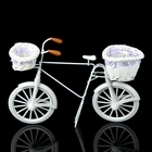 Корзинка декоративная "Велосипед с сиреневыми кашпо" 22,5х28х9,5 см - Фото 3
