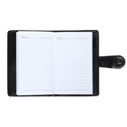 Записная книжка А6, 102 листа, обложка ПВХ, на кнопке, коричневая - Фото 14