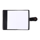 Записная книжка А6, 102 листа, обложка ПВХ, на кнопке, коричневая - Фото 7