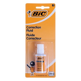 Корректирующая жидкость BIC Correction Fluid, 20 мл, водная основа, блистер 1967575