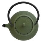 Чугунный чайник Studio, цвет темно-зеленый, 1.1 л - Фото 3