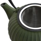 Чугунный чайник Studio, цвет зеленый, 1.3 л - Фото 4