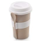 Кружка для кофе с ложкой CooknCo, 0.5 л, цвет бежевый - Фото 1
