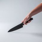 Поварской нож Ron, цвет черный, 19 см - Фото 2