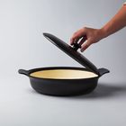 Глубокая сковорода с крышкой Ron, чугун, 28 см, 3.3 л - Фото 2