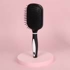 Расчёска массажная, широкая, с зеркалом, 8.3×24 (±1) см, чёрная - Фото 3