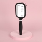 Расчёска массажная, широкая, с зеркалом, 8.3×24 (±1) см, чёрная - Фото 4