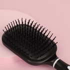 Расчёска массажная, широкая, с зеркалом, 8.3×24 (±1) см, чёрная - Фото 5